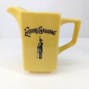 Liquore Galliano Amaretto Sambucca Yellow Advertising Pub Jug Water Jug